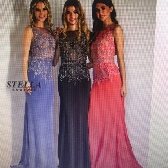 Purple Beaded Gown 16020 - Picture 2 of 7